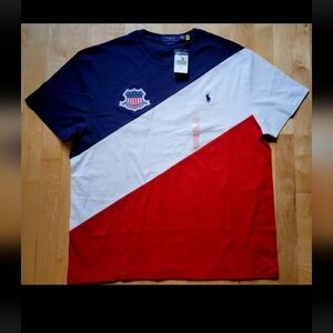 Polo Ralph Lauren Mens USA RL Paris Olympics T-Shirt World Cup NWT